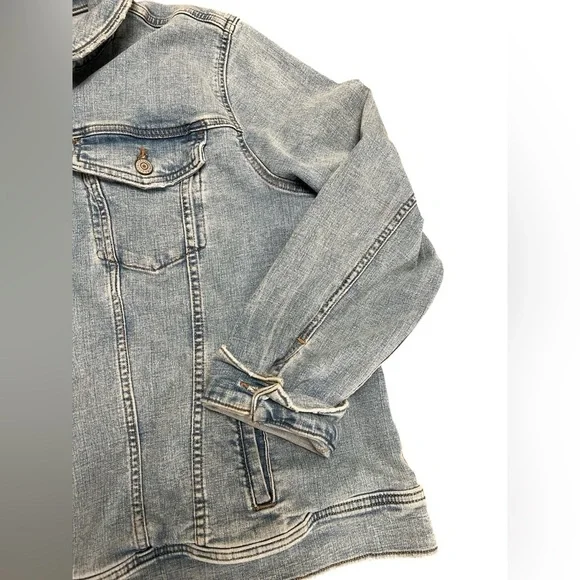 Sonoma distressed denim light wash jacket - Picture 2 of 4